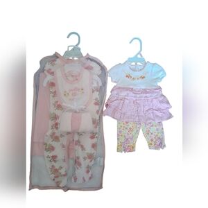 Laura Ashley Baby Floral Baby Outfit Bundle